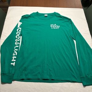Coors Light Green Long Sleeve Shirt